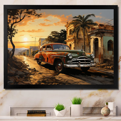 Cuba Havana Sunset - Cuba Landscape Wall Art
