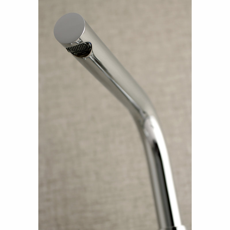 Kingston Brass Concord Double-Handle 2-Hole Wall-Mount Bridge Kitchen Faucet, Polished Chrome