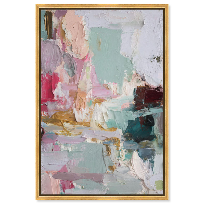 "Pastel Impasto Dream I", reproduction d'art sur toile par Art Remedy, cadre doré, 10 x 15, H 16 po x l 11 po