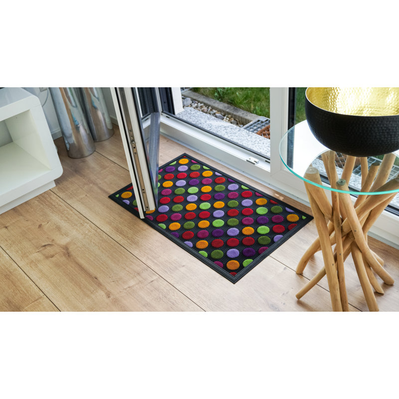 Portacolour Non-Slip Polka Dots Doormat