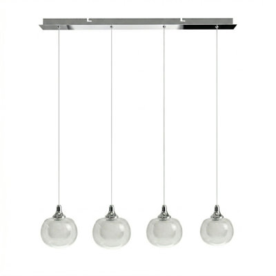Luminaire suspendu pour îlot de cuisine 4 lumières Mission