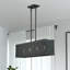 Grand lustre linéaire noir 4 lumières Adabella-819349786