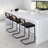 Krystalin Velvet Upholstered Cane Back Stool-1550285525-1550285526-1550285523