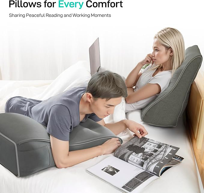 Coussin de lecture Contour, Noir, noir, noir, noir