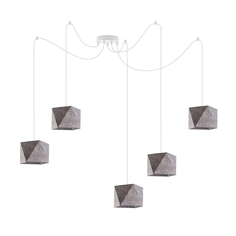 Thursa 5 - Light Pendant, Grey Melange
