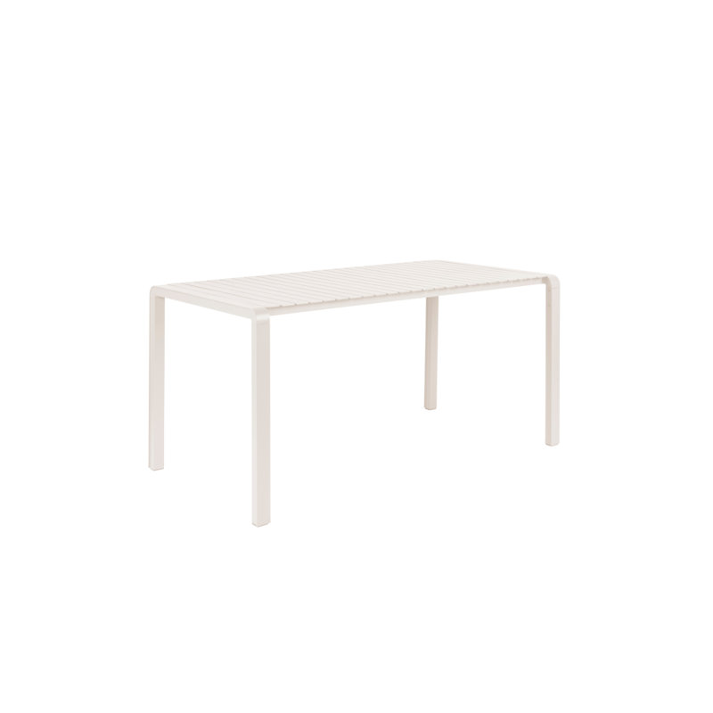 Outdoor Dining Table, White, 30"H x 84"W x 38"D