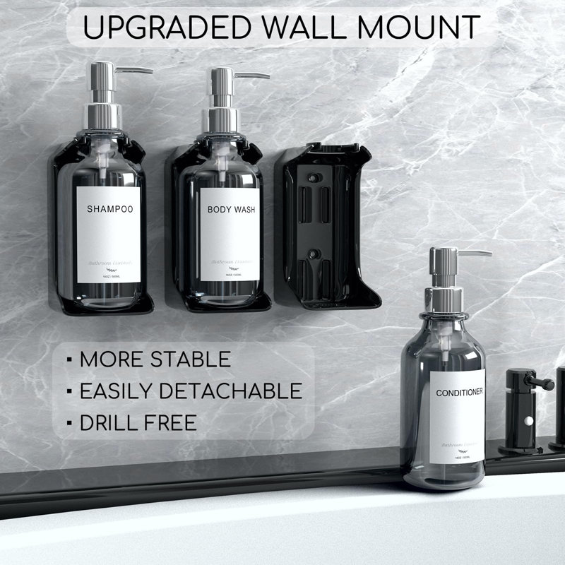 Distributeur mural de savon de salle de bain 16 oz.