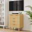 Commode 5 tiroirs pour chambre à coucher, commode en bois cannelée