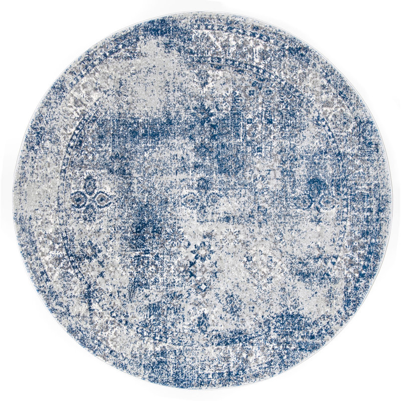 Citium Abstract Area Rug, Round 152.4cm