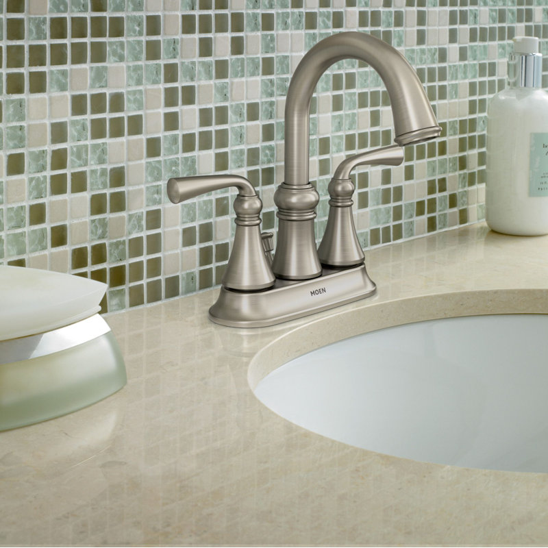 Wetherly Centerset Bathroom Faucet with Drain Assembly