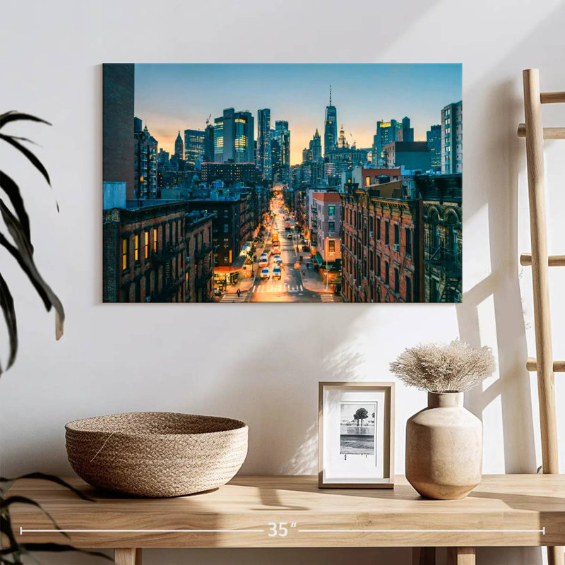 Sireci Lower Manhattan Twilight Rush, 16" H x 24" W