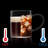 Bacimi Borosilicate Mini Glass Espresso cups 3oz / 90ML, Smoke Handle