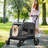 Foldable 39"D Large Pet Stroller with Brake-101808694