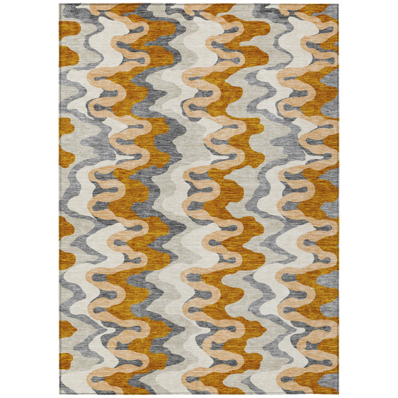 Tapis extérieur lavable en cuivre terre cuite 10 pi x 14 pi