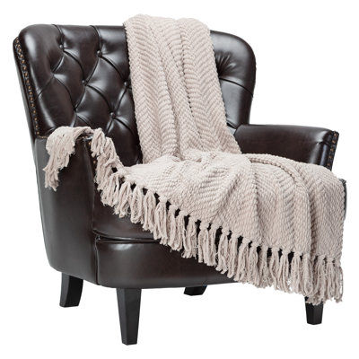 Textured Knitted Throw