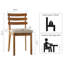 Chaise d'appoint en bois massif
