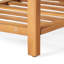 Chic 2 chaises club + table en bois brun, avec décoration à lattes, look moderne, design, météo, assemblage requis, brun, l 27,93 po, l 24,44 po, H 33,92 po