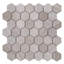 Textured Honeycomb Hexagon Marble Mosaic Tile-61195743