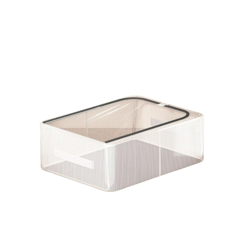 Boîte de rangement empilable avec couvercle transparent, bac de rangement pour chaussures 19 pte