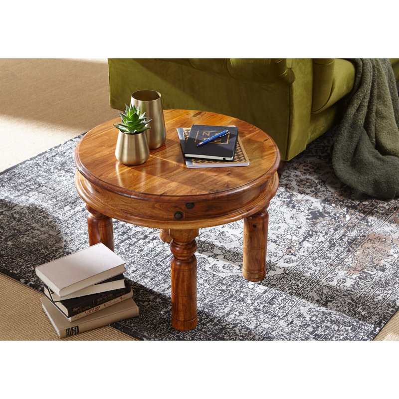 Oxford Solid Wood Four Leg Coffee Table, H45 x L60 x W60cm, Honey