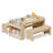 Kids Table And Chairs Set, Kids Table And Bench Set, Wooden Activity Table, Indoor Kid Craft Tables With Storage, Toddler Desk For Home, Classroom-1621018612