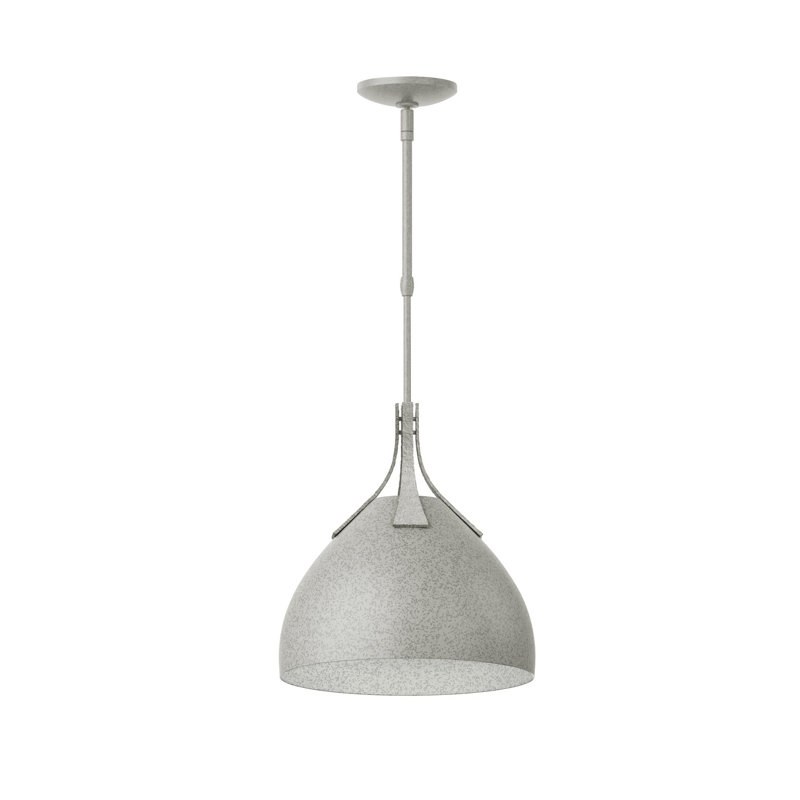 Summit 1 - Light Single Dome Pendant, Sterling, Sterling