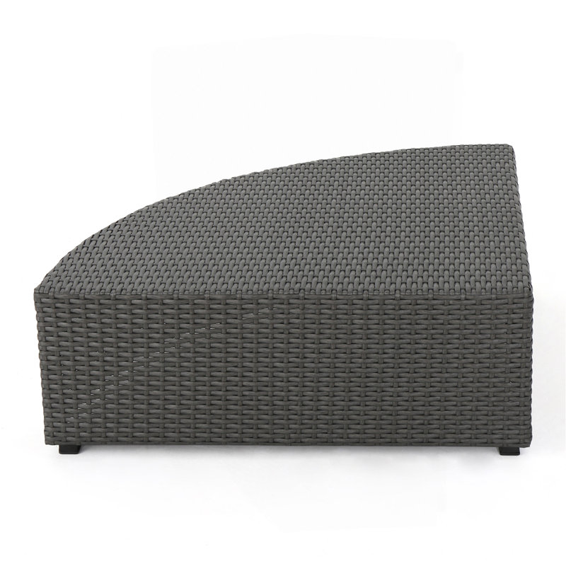 Coin et table, Coussin beige / structure grise