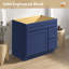 Base de meuble-lavabo simple 36 po seulement en bleu-92410329