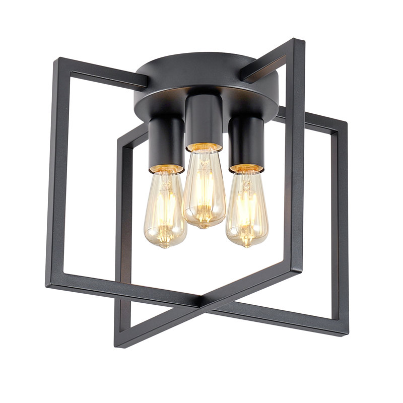 Plafonnier semi-encastré 3 lumières