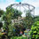 Pavillon de jardin en fer 81,3 po x 114,2 po, arche de jardin, noir, écaillage