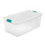 Ensemble de 4 bacs de rangement en plastique 106 pte et 12 pte 64 pte