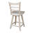Delmontez Swivel Solid Wood Counter Stool-43807966