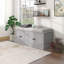 Banc de rangement pour chaussures avec 4 portes et tablettes réglables-1798901312
