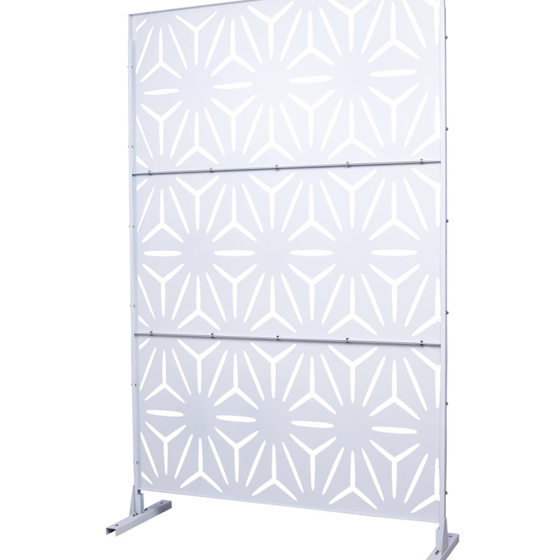 Écran d'intimité extérieur et intérieur H 76 po x l 48 po, Blanc