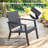 Penland 3-Piece Outdoor Wicker Set: 2-Person Seating, Sunbrella Cushions & Table-1633658535