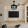 Black Crystal Invisible Ceiling Fan Light - 3 Color Dimmer W/ Remote Control - Ceiling Light Fixture