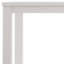 63" White Solid Wood Dining Table