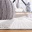 Tapis gris tissé à la machine à motif géométrique-222570507