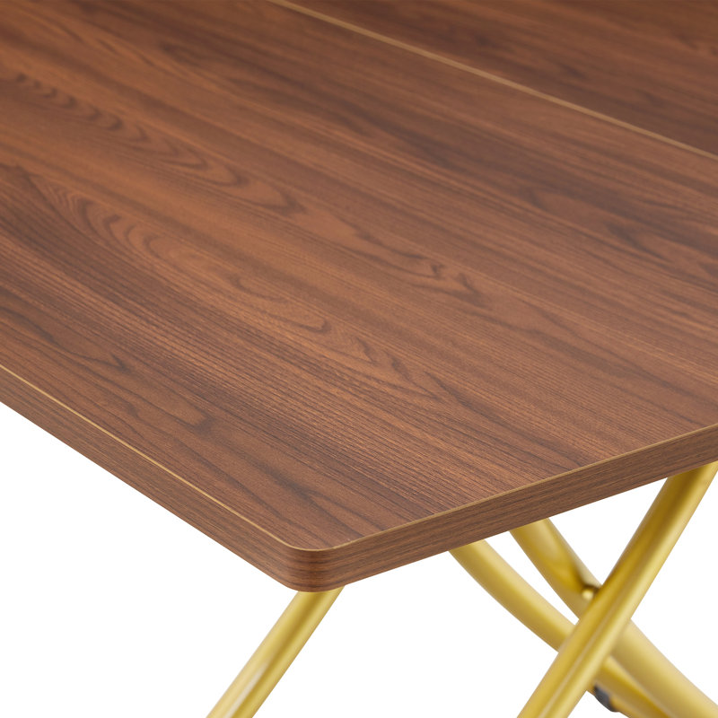 Table élévatrice polyvalente en MDF de style moderne pour la maison et le bureau