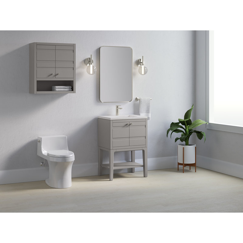 Helst 24-In Bathroom Vanity Set, Mohair Gray
