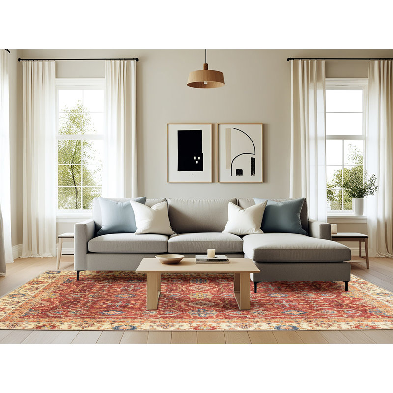 Tapis abstrait moderne 3092, Rectangle 6 pi x 9 pi