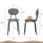 Stackable Dining Chairs Set of 4, Stackable Waiting Room Chairs-1811783085
