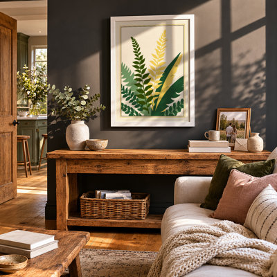 Fern Fronds Study Botanical - Framed Print