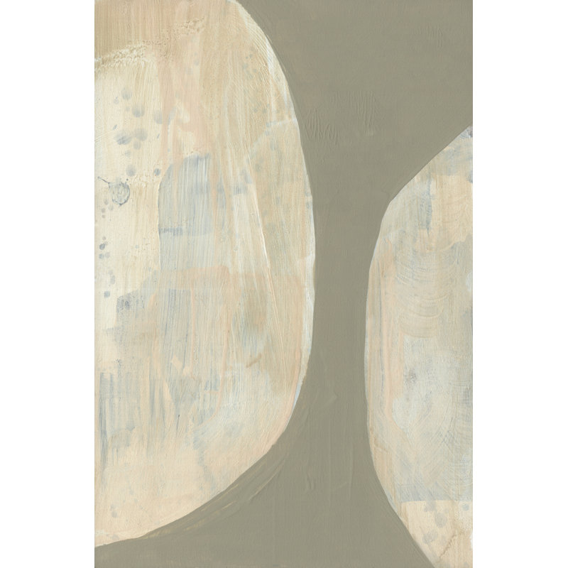 Split Orbs I by Jennifer Goldberger - Painting on Canvas, 30cm H x 20cm W, Wrapped Canvas