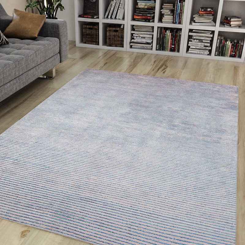 Luxurious Machine Washable Area Rug, 4.9 x 7.5 Feet, 100% Polyester, 1850 g/m², Pile Height: 0.2 inches | Eco-Friendly Recycled Poly Cotton Backing | Perfect for Living Room & Bedroom, Soft and Durable Design