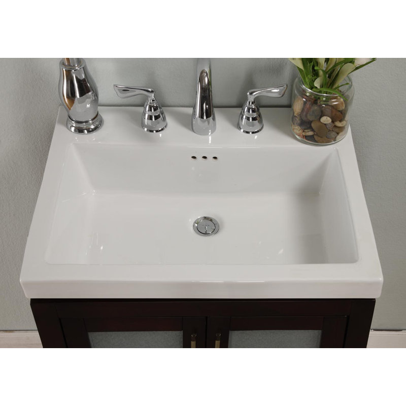 Tribeca 24" Single Bathroom Vanity Top, 3 Holes 8" Spread