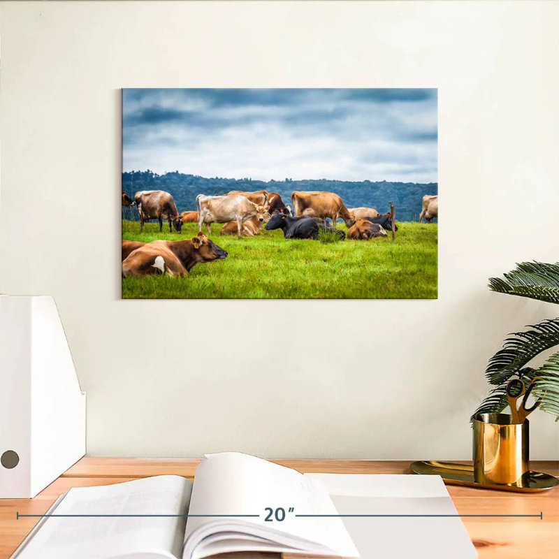 Brampt Cow Gathering, 8" H x 12" W