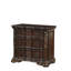 Table de chevet royale pour chambre à coucher, 3 tiroirs, fini placage cerisier, style traditionnel, pour la décoration