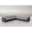 Ensemble modulaire d'extérieur 7 pièces avec coussins en mousse de 5 po d'épaisseur, structure en aluminium antirouille, conception modulaire réversible de l'eau et des housses