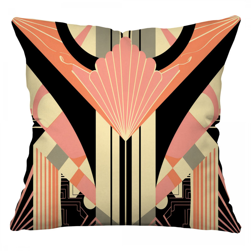Coussin Art Deco, Carré 20 po